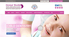 Desktop Screenshot of dentalworldindia.com