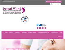 Tablet Screenshot of dentalworldindia.com